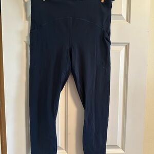 Lululemon Navy Blue High-Waisted Leggings